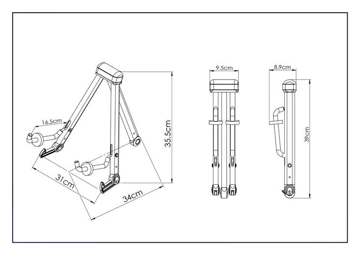 Small Folding Guitar Stand